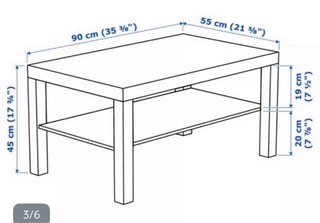 Mesa de centro IKEA blanca