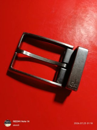 Hebilla Calvin Klein Acero Plateada