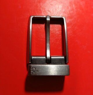 Hebilla Calvin Klein Acero Plateada