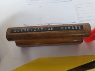 Antiguo sello autorización de rebase