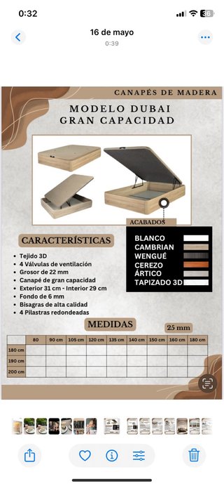 Canapé Abatible con Colchón