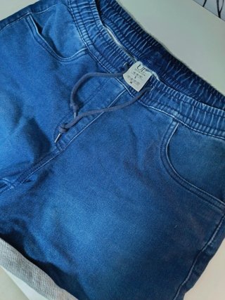 Shorts vaqueros con cordón