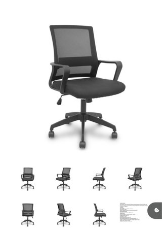 Silla de escritorio negra