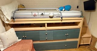 Cama litera madera y metal