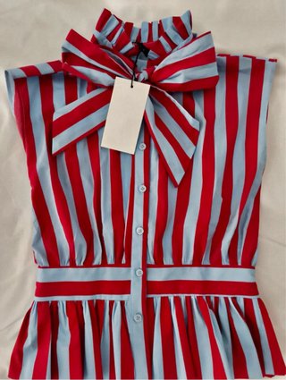 Camisa Zara rayas lazo