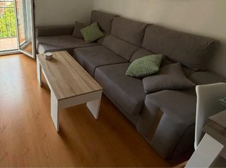 Sofá Chaiselongue Gris Tela