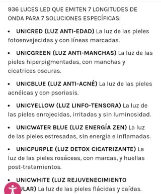 Mascara Facial LED Unicskin Blanca. NUEVA