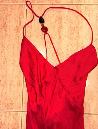 Vestido Zara Satén Rosa Fresa Nuevo etiqueta S