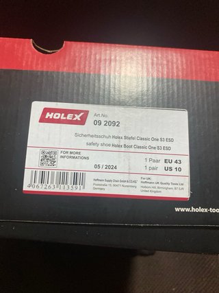 Botas de trabajo HOLEX negras