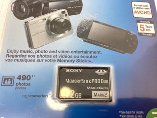 memory stick pro duo sony ms-mt2g