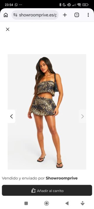 Falda corta estampado leopardo