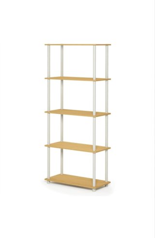 Estantería madera beige/gris