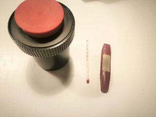 Portanegativos para ampliadora Meopta, termómetro