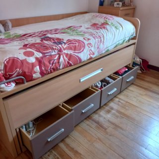 Cama nido con cajones