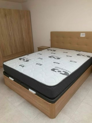 Base Cama Doble con Almacenamiento