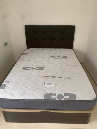 Base Cama Doble con Almacenamiento