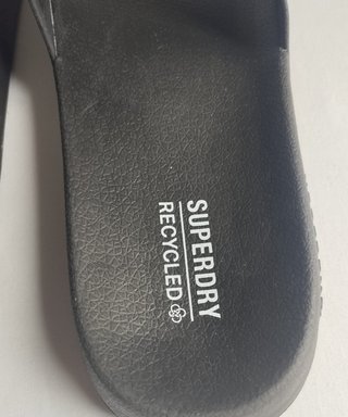 0086 Chanclas sandalias Superdry negras T 41 (M)