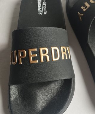 0086 Chanclas sandalias Superdry negras T 41 (M)