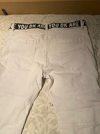 Pantalones vaqueros blancos slim fit