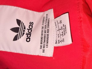 Chaqueta Adidas Roja con Capucha Talla S
