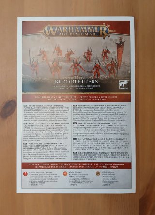 10 Bloodletters of Khorne Warhammer.