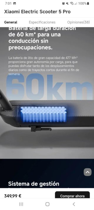 Patinete Xiaomi 5 Pro Nuevo Sin Abrir