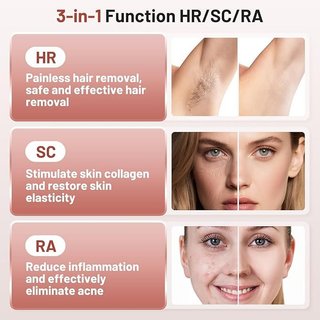 Ofottofo Depiladora Laser IPL Enfriamiento 3en1