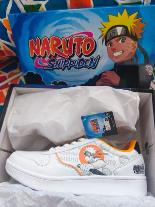 Zapatillas Naruto Blancas y Naranja