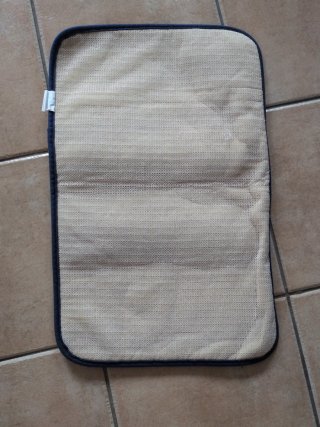 Alfombra de baño azul