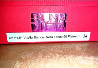 Sandali Bruna Diletta Bianco&Nero Tacco 90