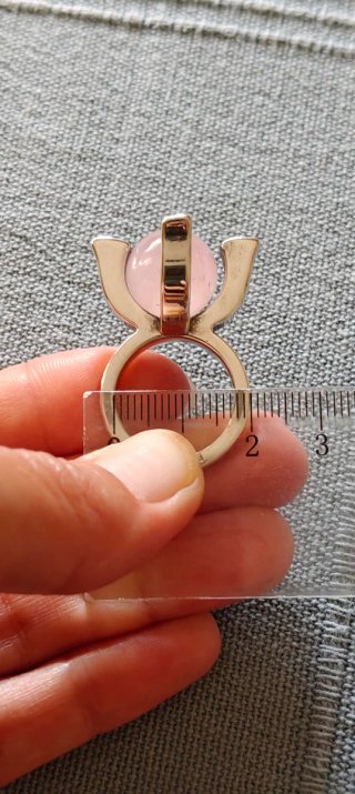 Anillo Tous bola cuarzo rosa