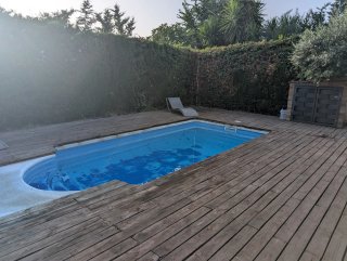 Lamas de madera de pino para suelo exterior