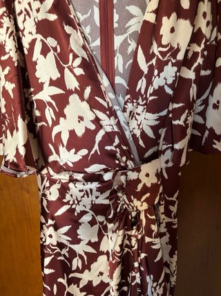 Vestido corto estampado flores