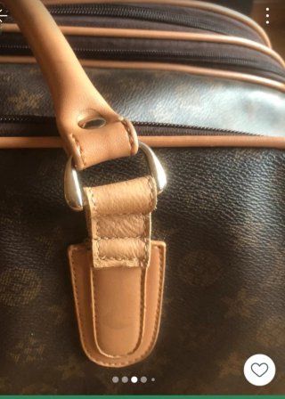 Trolley Louis Vuitton Marrón y Beige