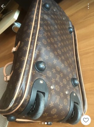Trolley Louis Vuitton Marrón y Beige