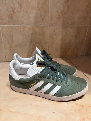 Adidas Gazelle Verde/Blanco Talla 42