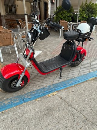 Moto Eléctrica Scooter Roja