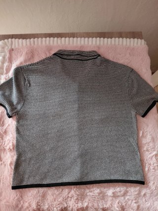 Chaqueta Zara Rayas Gris y Negra
