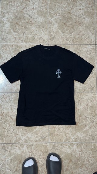Camiseta Chrome Hearts Negra Cruces Reflectantes