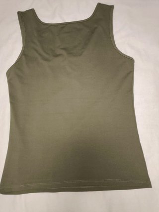 Camiseta tirantes verde oscuro