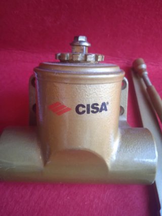 Molla spingi porta in ottone