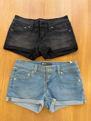 Lote 2 Shorts Vaqueros Levi's