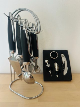 Set Cucina & Vino Acciaio Inox