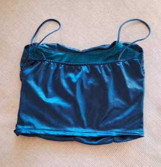 Top blu/petrolio Made in Italy