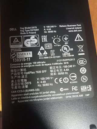 Ordenador Dell Optiplex 7020