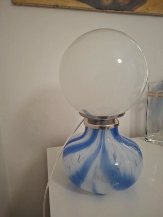Lampada vintage vetro e metallo