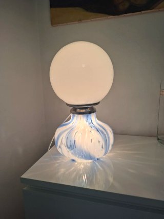 Lampada vintage vetro e metallo