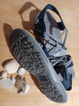 Sandalias Skechers Mujer Talla 39 Azul Marino