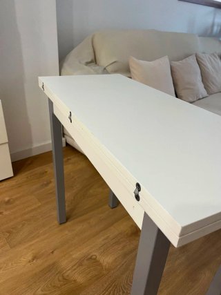 Mesa de cocina plegable madera y metal de 90×40