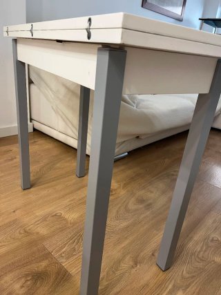 Mesa de cocina plegable madera y metal de 90×40